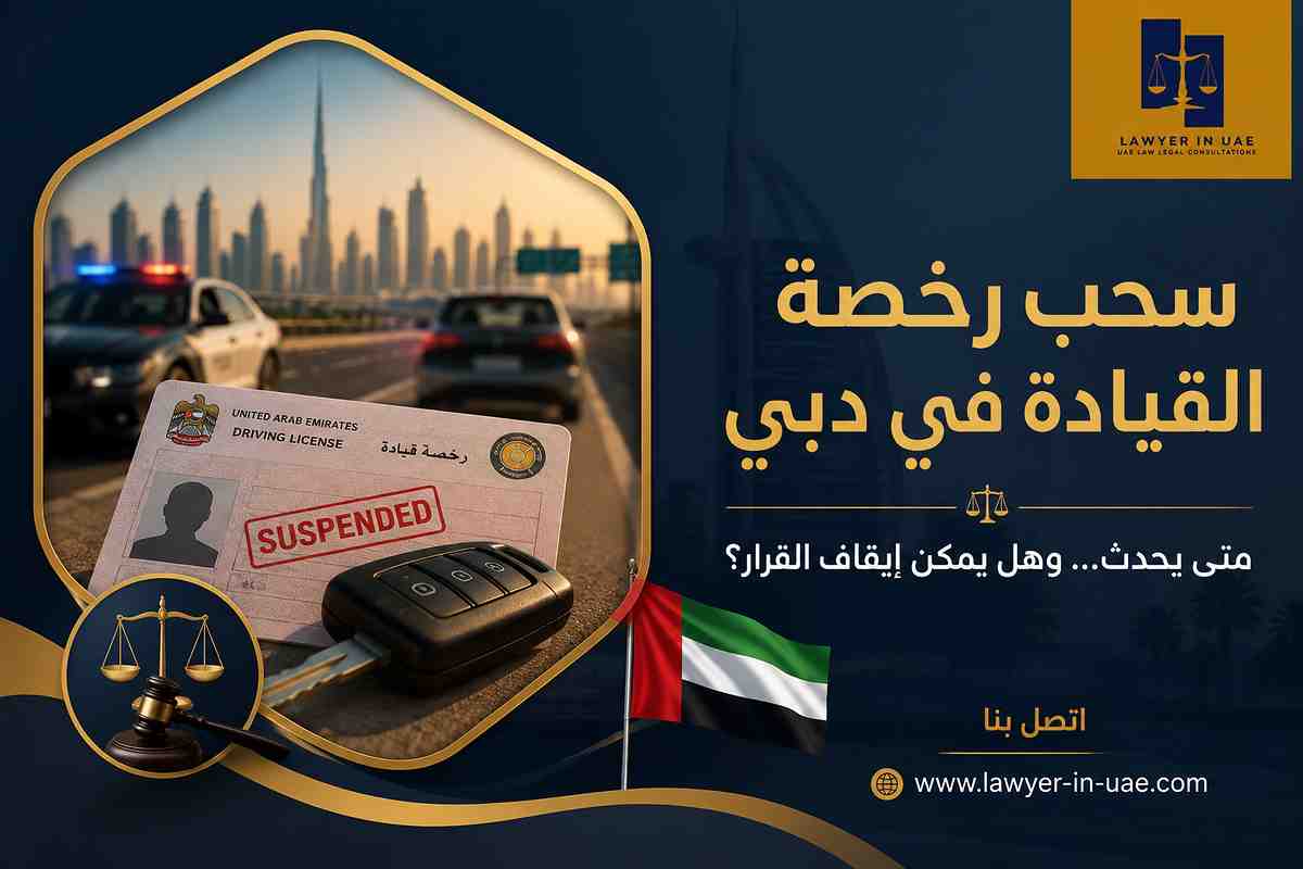 سحب رخصة القيادة في دبي