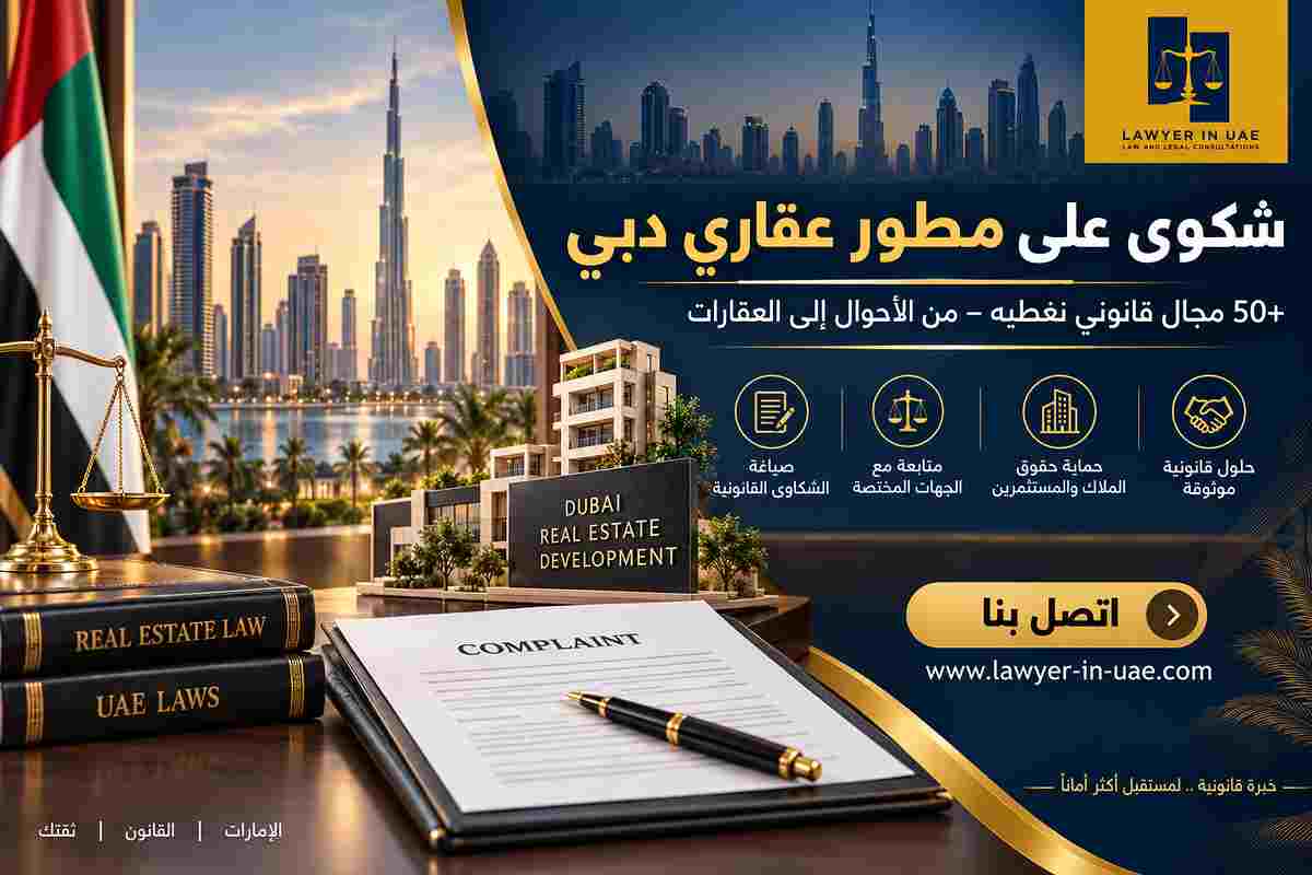 شكوى على مطور عقاري دبي